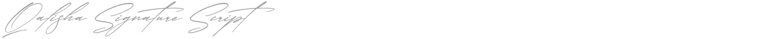 Qalisha Signature Serif font preview